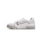 PK God Batch LOUIS VUITTON Trainer White Litchi Pattern FD0221
