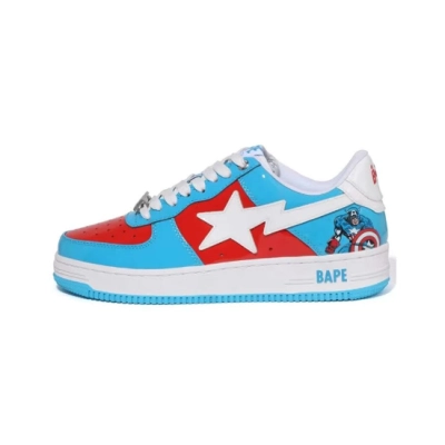 PK God Batch A Bathing Ape BAPE X MARVEL CAPTAIN AMERICA BAPE STA 1I73-191-903 01