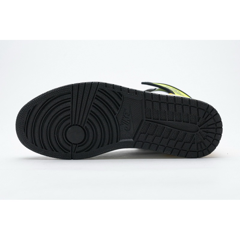 LJR Batch Air Jordan 1 Retro High White Black Volt University Gold 555088-118