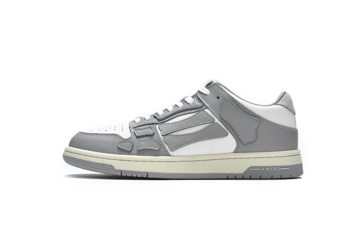PK God Batch AMIRI Skel Top Low Whtie Grey MFS003-043