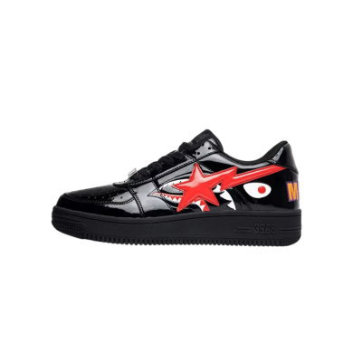 PK God Batch A Bathing Ape Bape Sta Low Shark Black 1H30-191-012-BLK 01