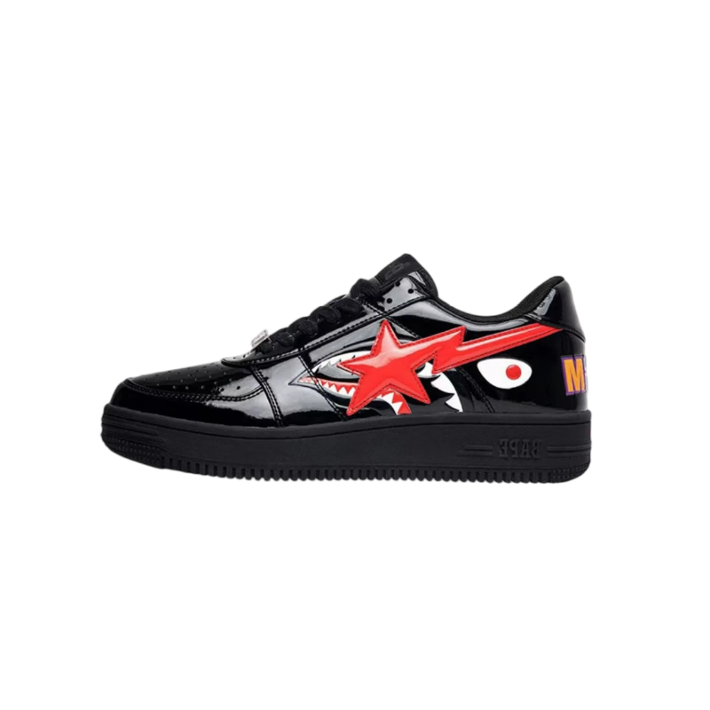PK God Batch A Bathing Ape Bape Sta Low Shark Black 1H30-191-012-BLK
