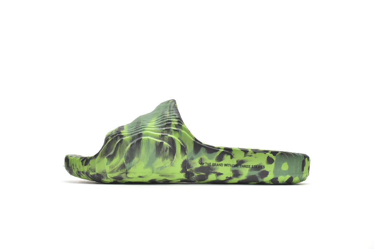 PK God Batch Adidas originals Adilette 22 Slides Black Green HP6524