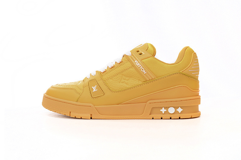 PK God Batch LOUIS VUITTON Trainer All Yellow Embossing 1AARG0