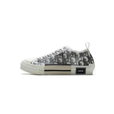 PK God Batch Dior B23 HT Oblique Transparency Low H565 White Black 01