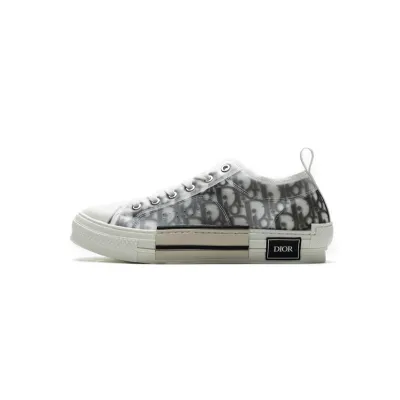 PK God Batch Dior B23 HT Oblique Transparency Low H565 White Black 01