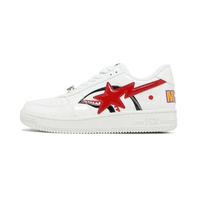 A Bathing Ape Bape Sta Low Shark White 1H30-191-012-WHT 01