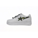 A Bathing Ape Bape Sta Low White Green Camouflage 1H20-191-045