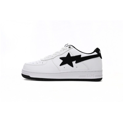 A Bathing Ape Bape Sta Low White And Black Tick 1173-191-912  01