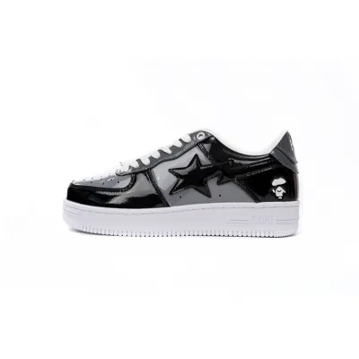 A Bathing Ape Bape Sta Low Black Grey Baolan 1H20 191 046 01