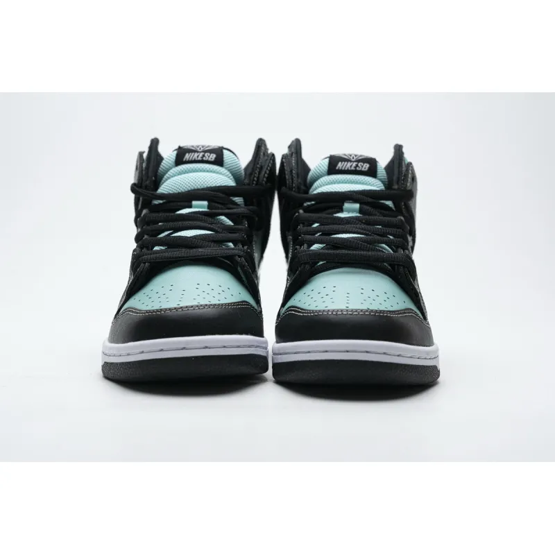 pk god batch nike dunk sb high diamond S*pply co. "t*f*ny" 653599-400