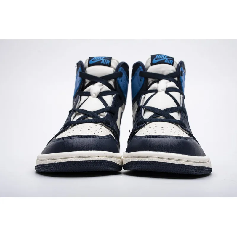 pk god batch air jordan 1 retro high obsidian unc 555088-140