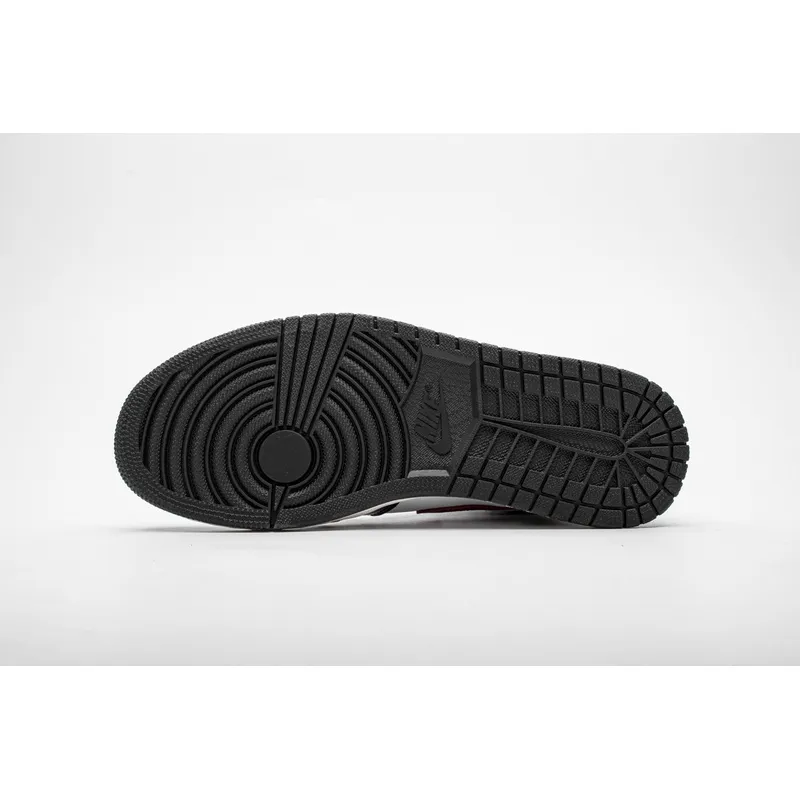 pk god batch air jordan 1 retro high black gym red 555088-061