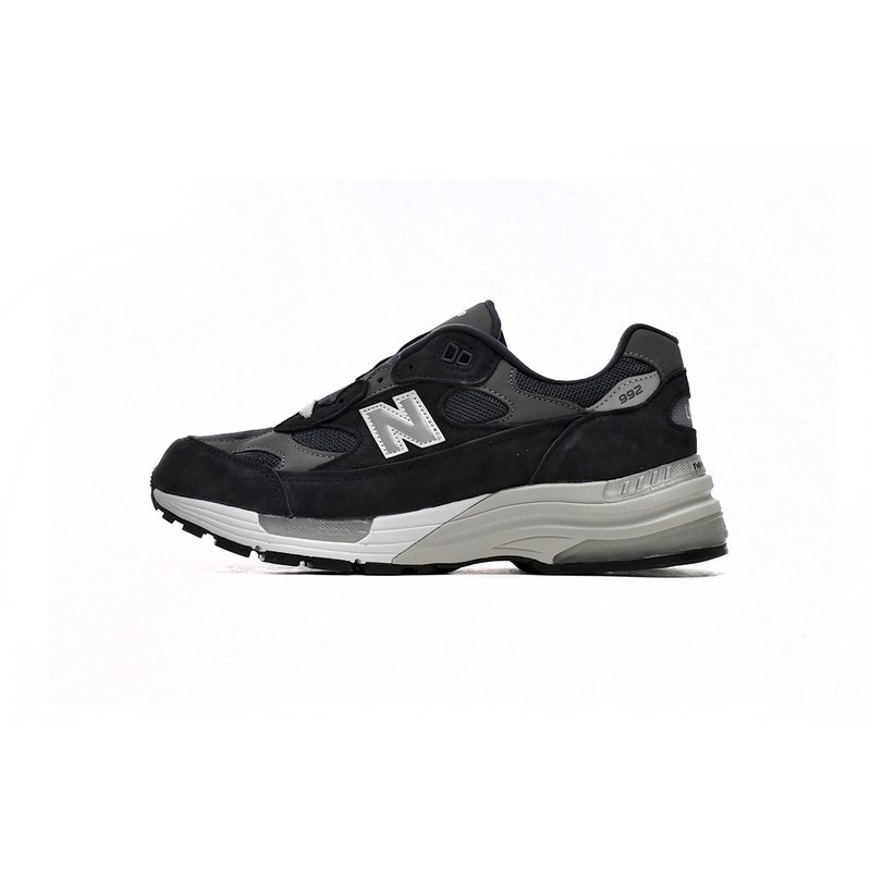 New Balance 992 White, black, and gray M992GG