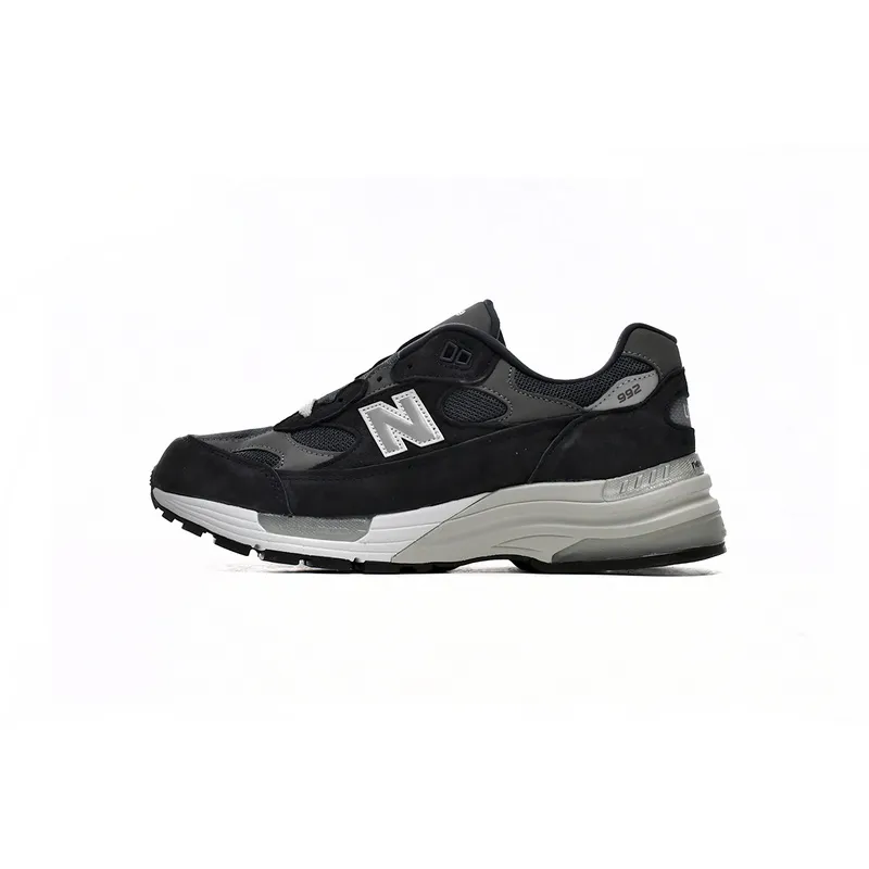 New Balance 992 White, black, and gray M992GG