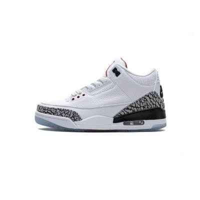 PK God Batch Air Jordan 3 Retro Free Throw Line White Cement 923096-101  01
