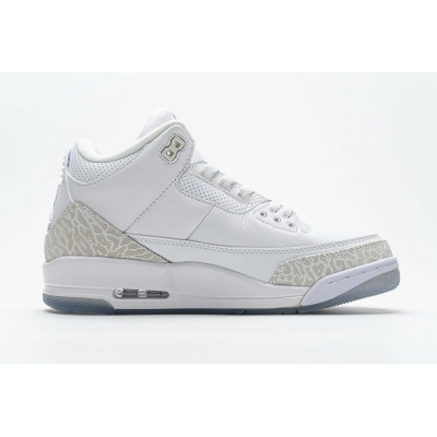 PK God Air Batch Jordan 3 Retro Pure White 136064-111 02