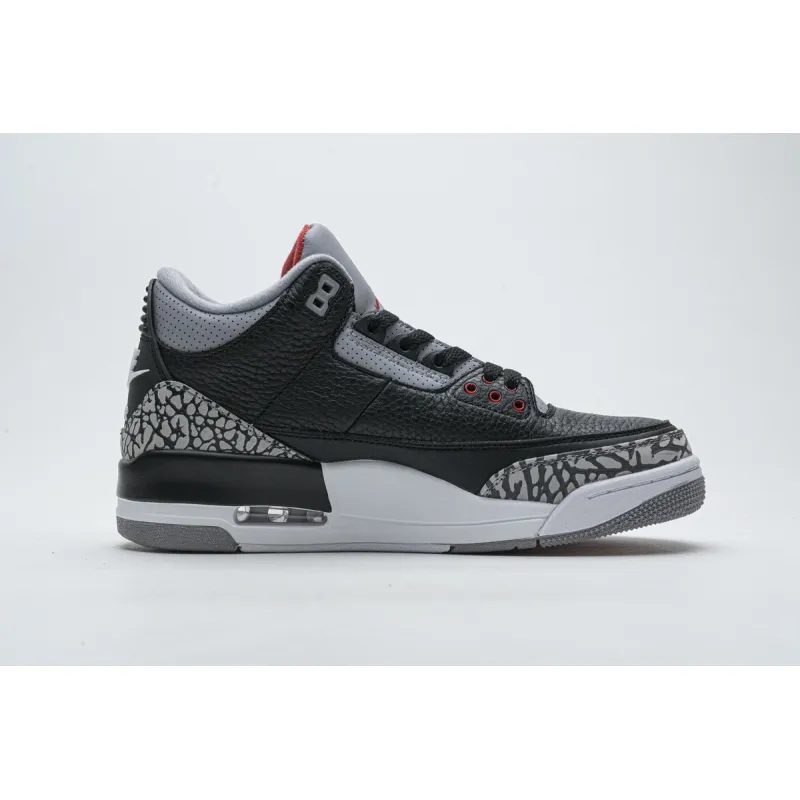 pk god batch air jordan 3 retro black cement  854262-001