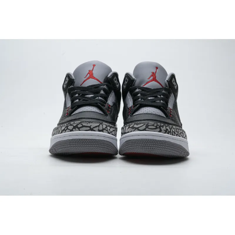 pk god batch air jordan 3 retro black cement  854262-001