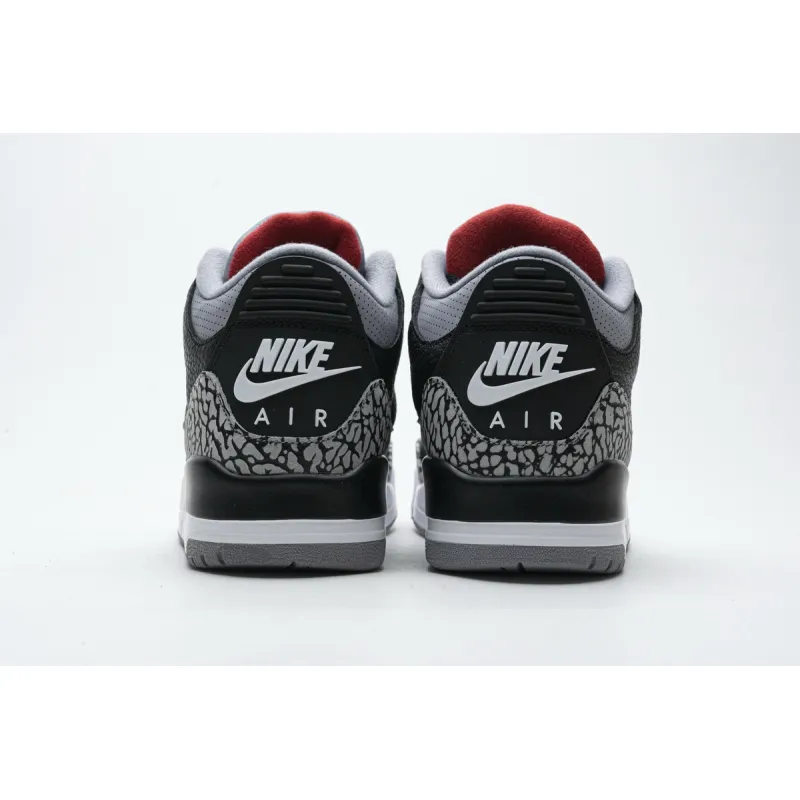pk god batch air jordan 3 retro black cement  854262-001