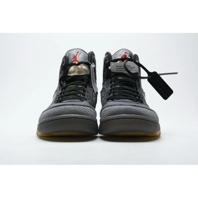 pk god batch air jordan 5 retro off-white black ct8480-001