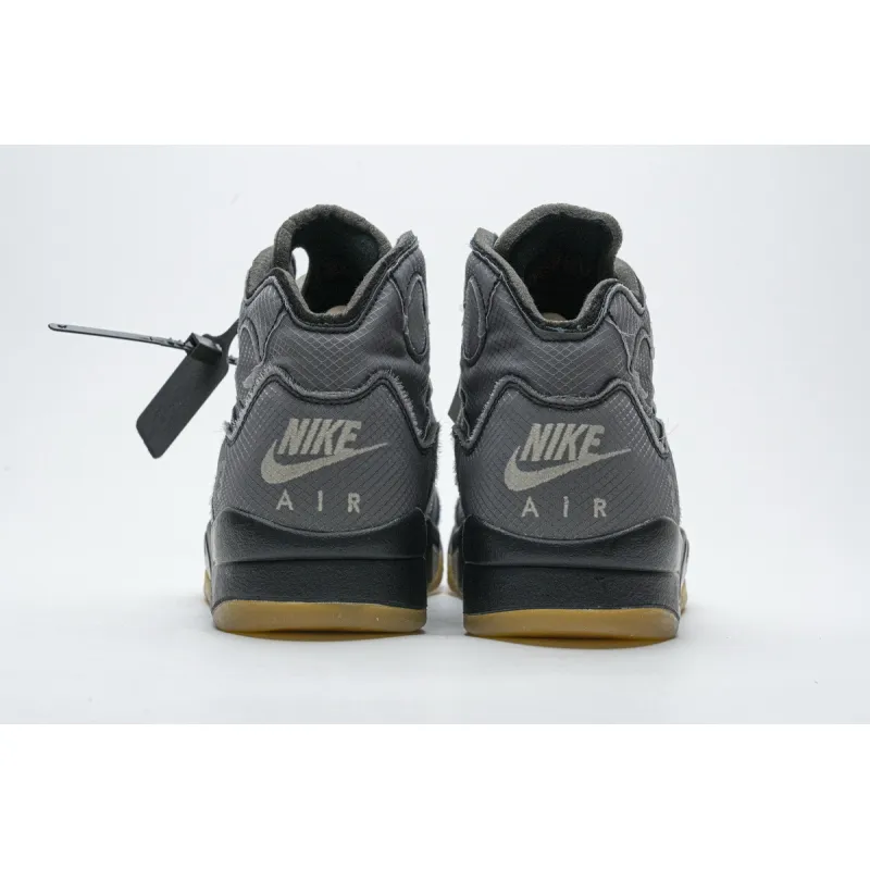 pk god batch air jordan 5 retro off-white black ct8480-001
