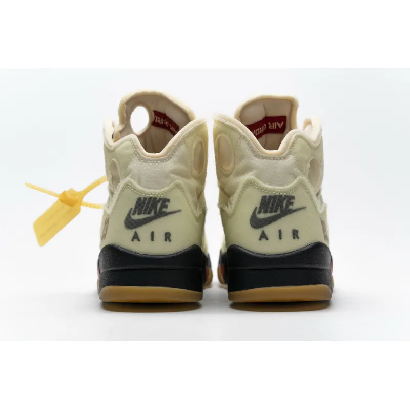 pk god batch air jordan 5 retro off-white sail dh8565-100