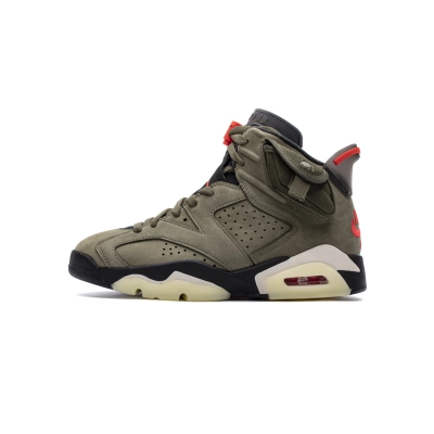 PK God Batch Air Jordan 6 Retro Travis Scott Olive CN1084-200 01