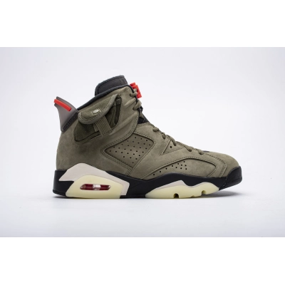 PK God Batch Air Jordan 6 Retro Travis Scott Olive CN1084-200 02