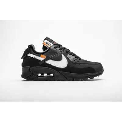 PK God Batch Nike Air Max 90 OFF-WHITE "All Black" AA7293-001 02
