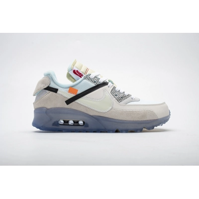 PK God Batch Off-White x Nike Air Max 90 “All White” AA7293-100 02