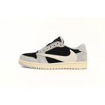 PK God Batch Travis Scott x Air Jordan 1 Low White Grey Low Gang DM7866-010