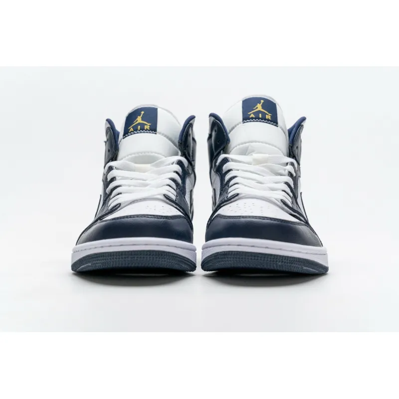 pkstockx air jordan 1 mid white metallic gold obsidian 554724-174