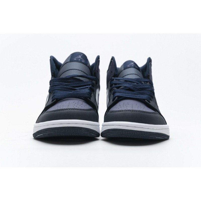 PKstockx Air Jordan 1 Mid Obsidian Sanded Purple 554724-445