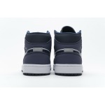 PKstockx Air Jordan 1 Mid Obsidian Sanded Purple 554724-445