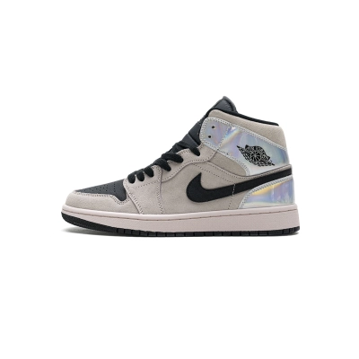 PKstockx Air Jordan 1 Mid Dirty Powder Iridescent (W) BQ6472-602 01