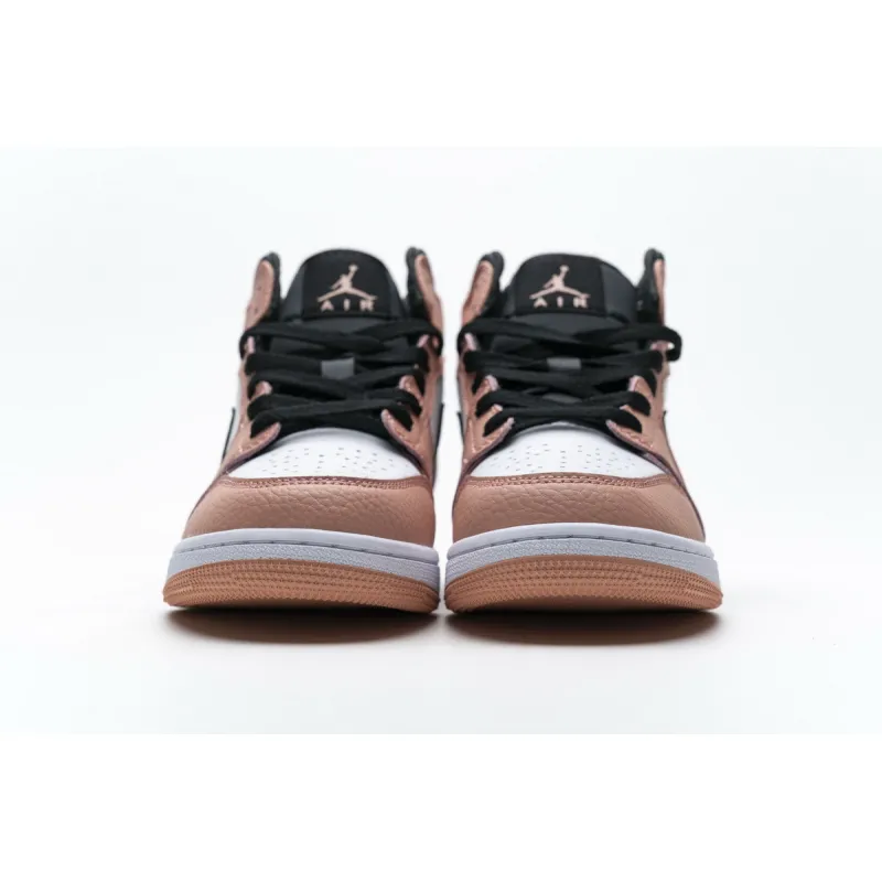 PKstockx Air Jordan 1 Mid Pink Quartz (GS) 555112-603