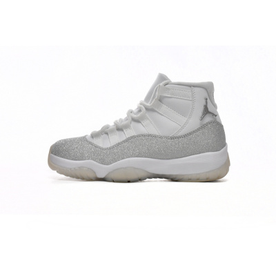LJR Air Jordan 11 Retro Metallic Silver Vast Grey AR0715-100 01