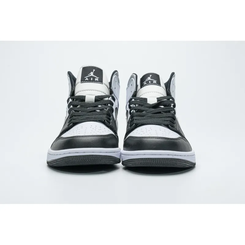 pkstockx air jordan 1 mid white shadow 554724-073