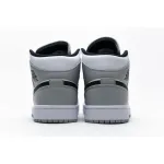 PKstockx Air Jordan 1 Mid Light Smoke Grey 554724-092 