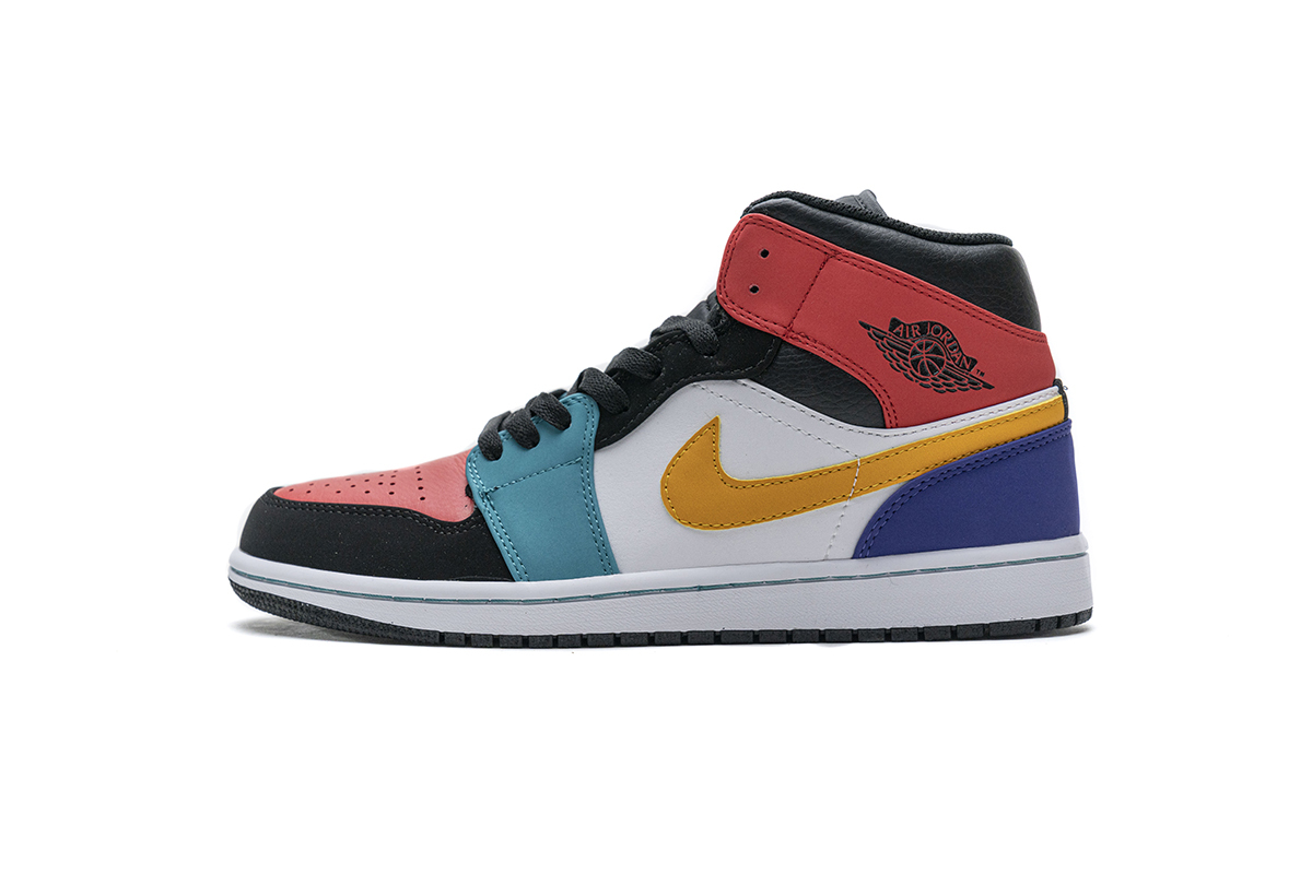 PKstockx Air Jordan 1 Mid Bred Multi-Color 554724-125