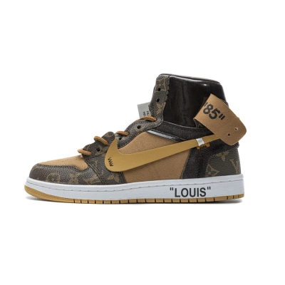 PK God Batch Louis Vuitton X Nike Air Jordan 1 (special suitcase shoe box) 01