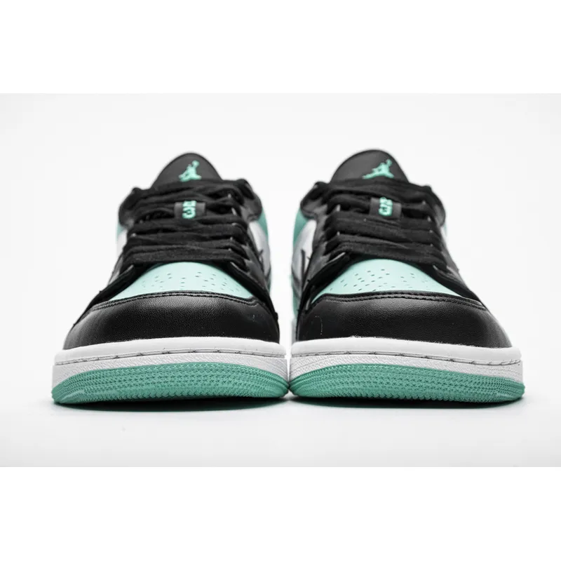 pkstockx air jordan 1 low emerald toe 553558-117