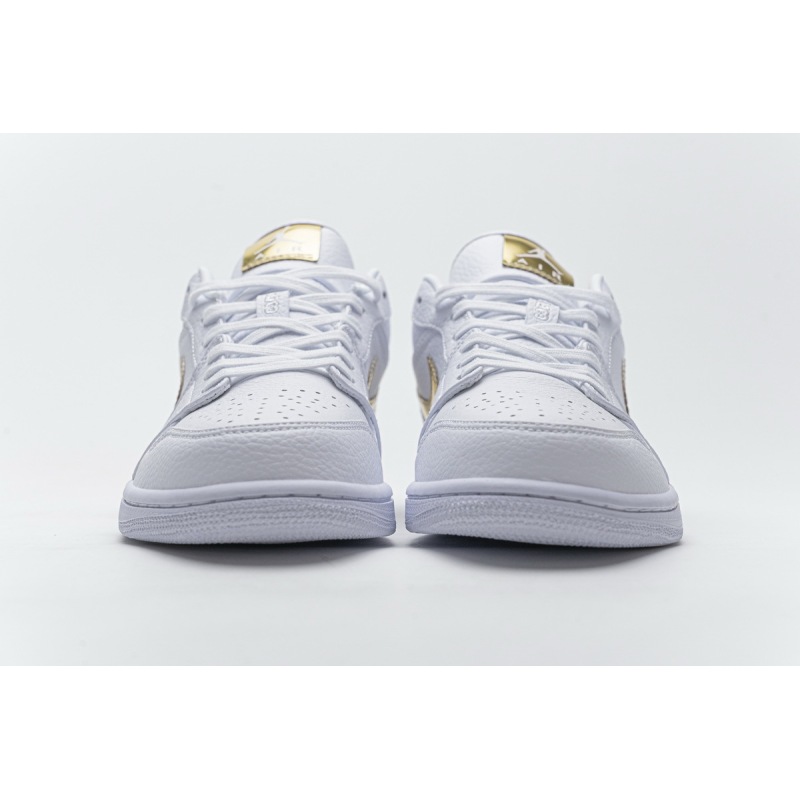 PKstockx Air Jordan 1 Low White Metallic Gold (W) CZ4776-100