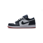 PKstockx Air Jordan 1 Low Obsidian Ember Glow  553558-481 