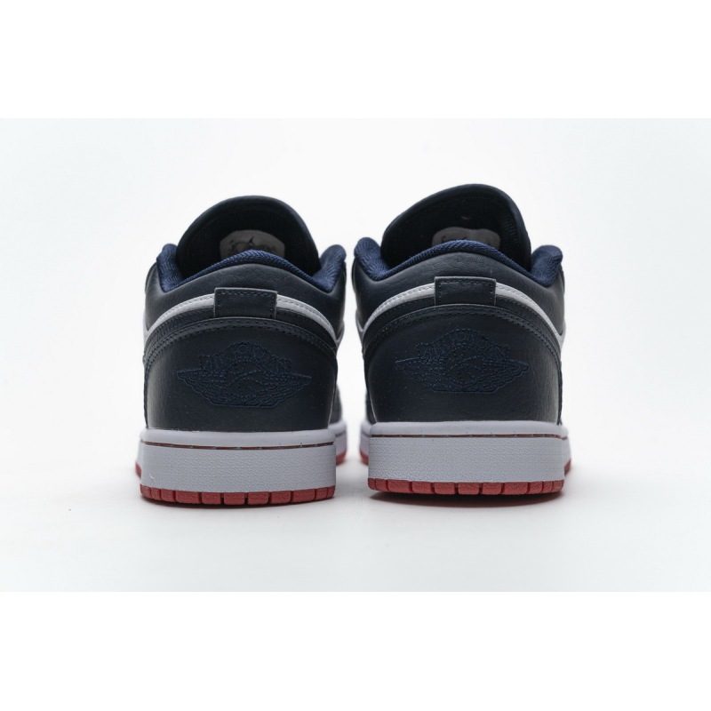PKstockx Air Jordan 1 Low Obsidian Ember Glow  553558-481 