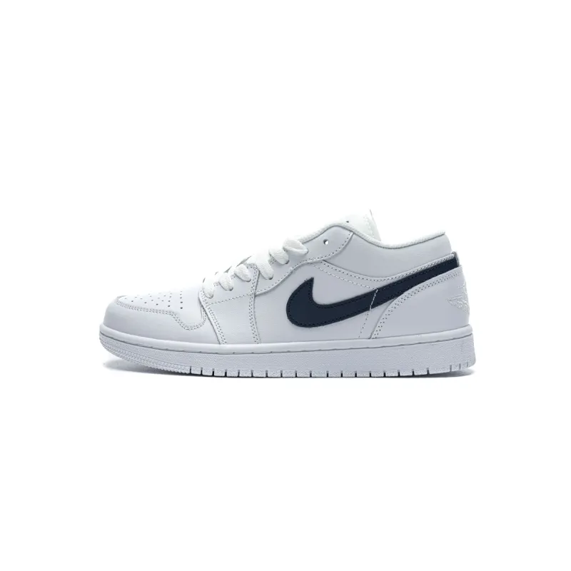 pkstockx air jordan 1 low white obsidian 553558-114