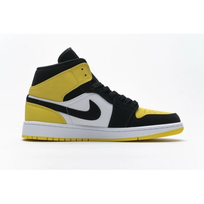 PKstockx Air Jordan 1 Mid Yellow Toe Black 852542-071 02