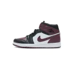 PKstockx Air Jordan 1 Mid SE Black Dark Beetroot (W) CZ4385-016