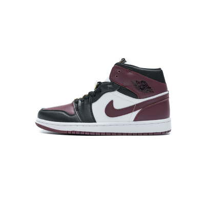 PKstockx Air Jordan 1 Mid SE Black Dark Beetroot (W) CZ4385-016 01